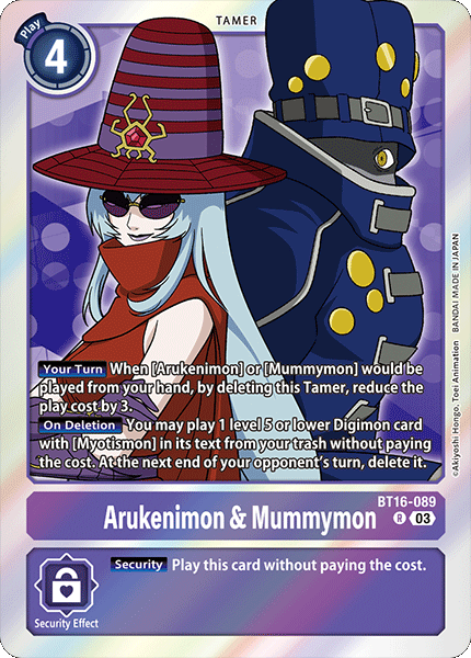 Arukenimon & Mummymon Card Front