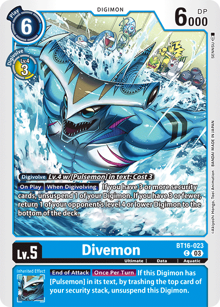 Divemon Card Front