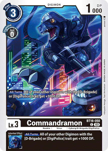 Commandramon Card Front