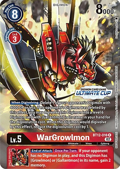 WarGrowlmon Card Front