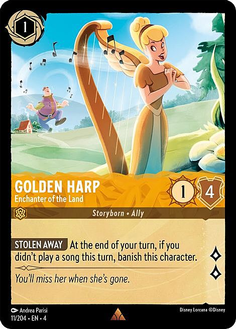 Golden Harp - Enchanter of the Land Card Front