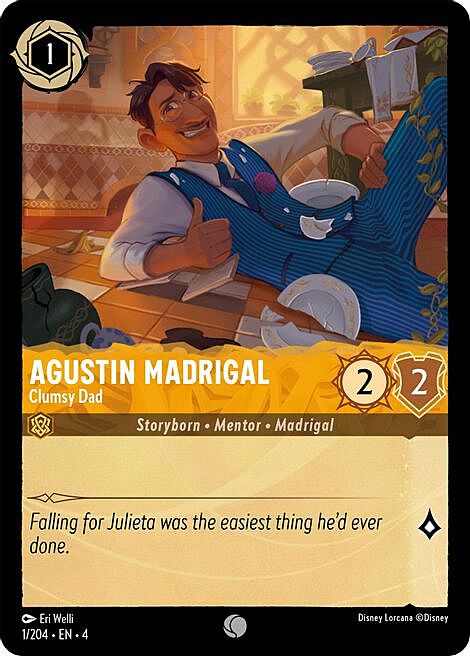 Agustin Madrigal - Clumsy Dad Card Front
