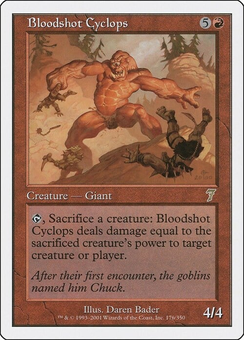 Bloodshot Cyclops Card Front