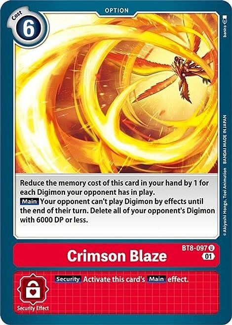 Crimson Blaze Card Front