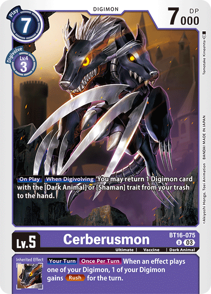 Cerberusmon Card Front