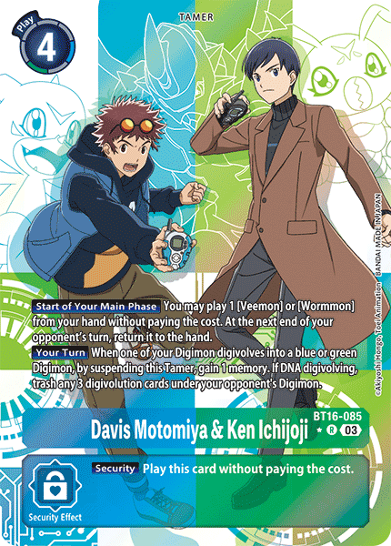 Davis Motomiya & Ken Ichijoji Card Front