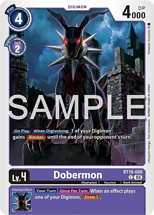 Dobermon Card Front