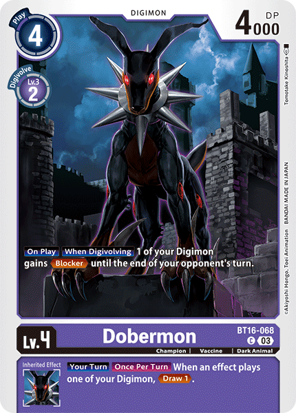 Dobermon Card Front