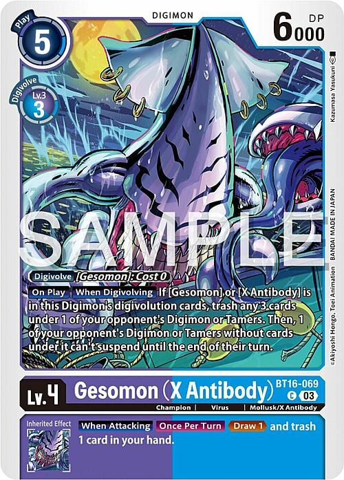 Gesomon (X Antibody) Card Front