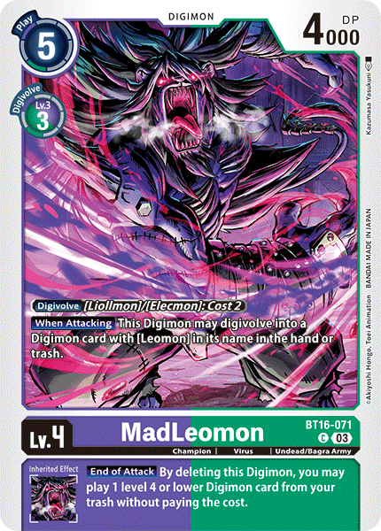 MadLeomon Card Front
