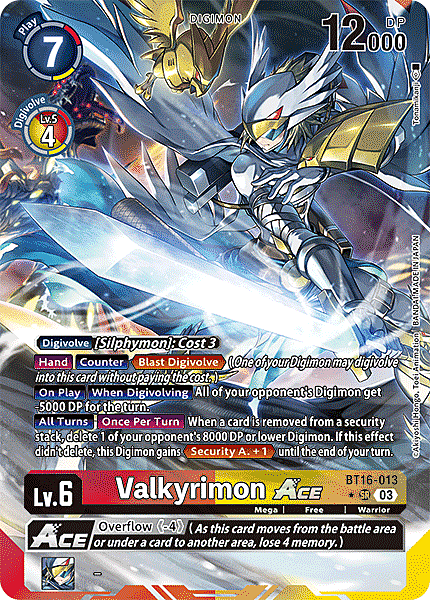 Valkyrimon Ace Card Front