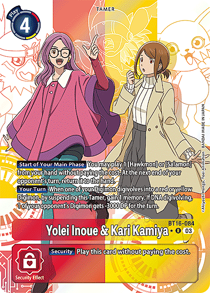 Yolei Inoue & Kari Kamiya Card Front