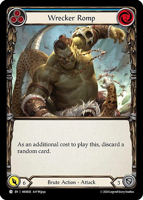 Wrecker Romp - Blue Card Front