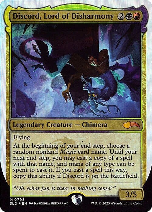 Discord, Lord of Disharmony Card Front
