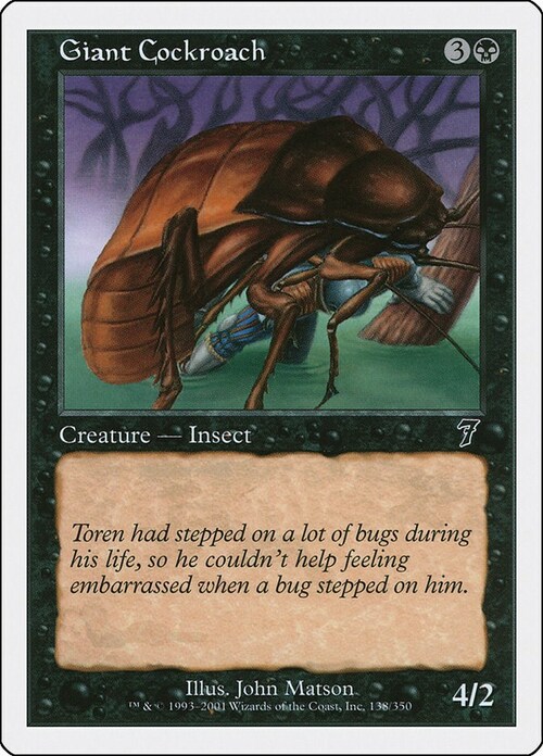 Cucaracha gigante Frente