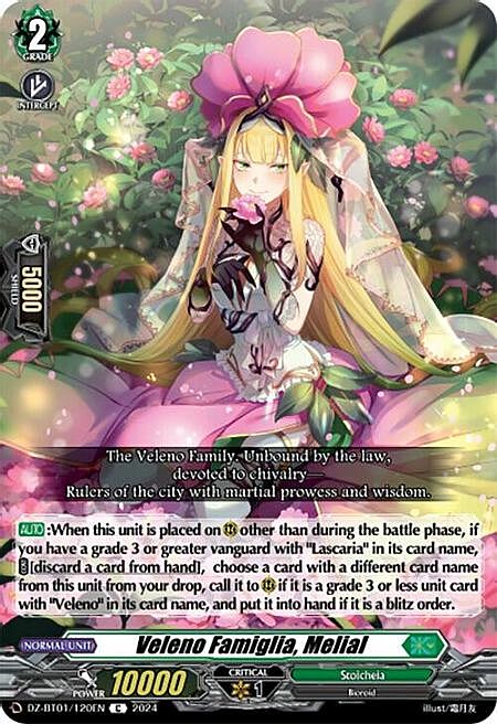 Veleno Famiglia, Melial Card Front