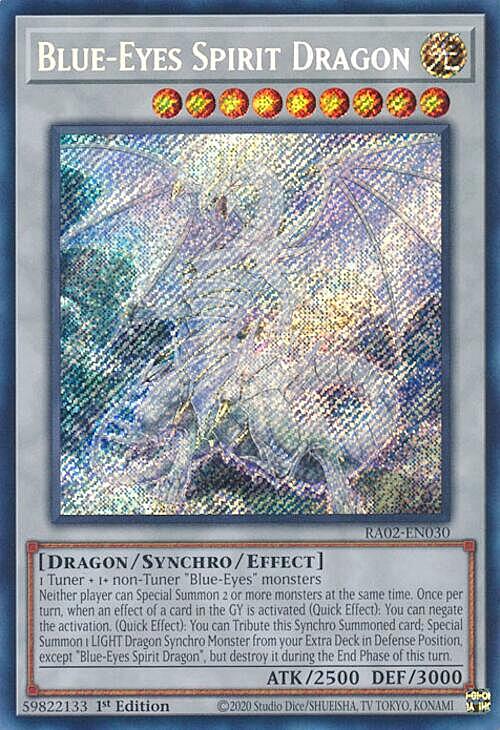 Blue-Eyes Spirit Dragon Card Front