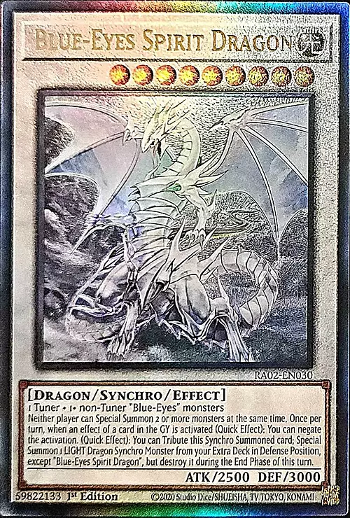 Blue-Eyes Spirit Dragon Card Front