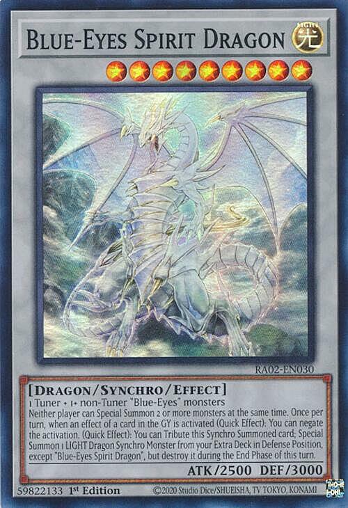 Blue-Eyes Spirit Dragon Card Front