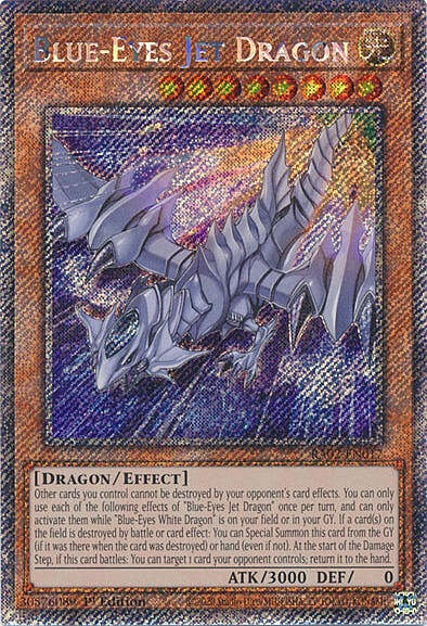 Blue-Eyes Jet Dragon Card Front