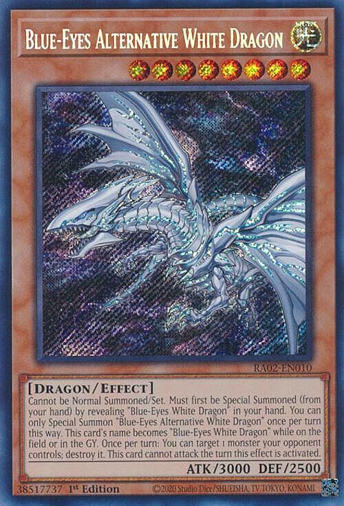 Blue-Eyes Alternative White Dragon Card Front