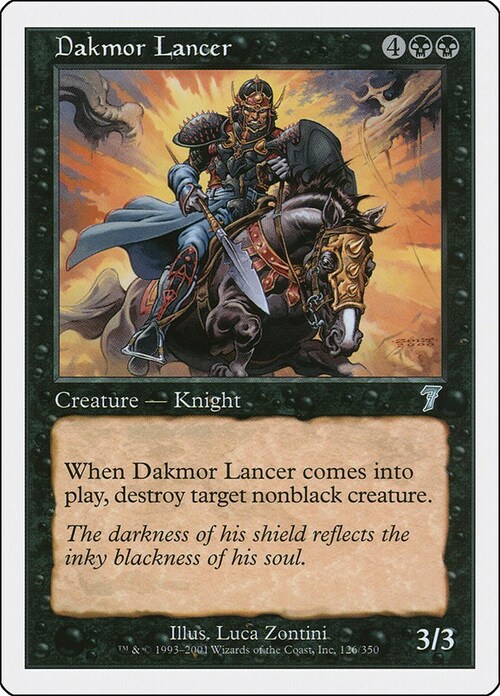 Dakmor Lancer Card Front