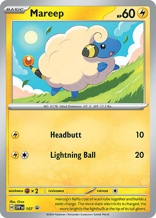 Mareep Card Front