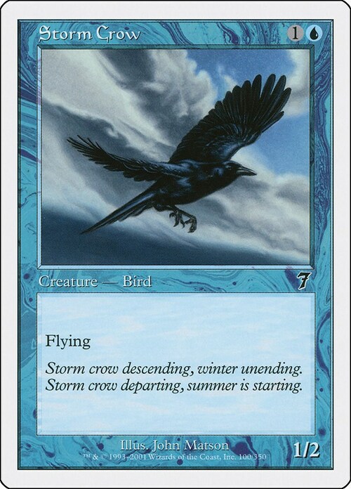 Storm Crow Card Front