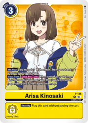 Arisa Kinosaki · Digimon Liberator Promotion Pack P-136