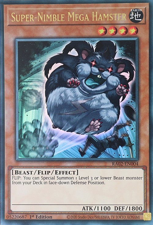 Super-Nimble Mega Hamster Card Front