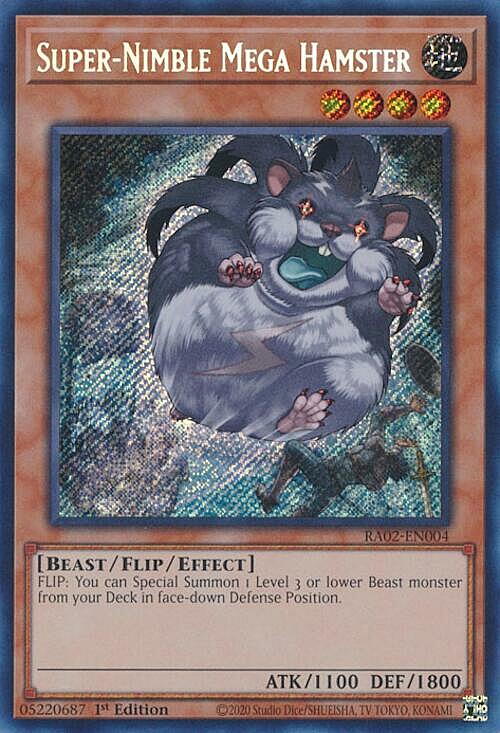 Super-Nimble Mega Hamster Card Front