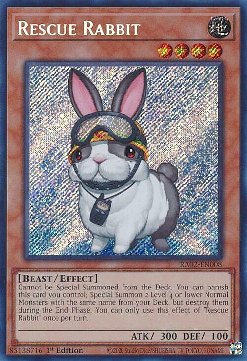 Rescue Rabbit Card Front