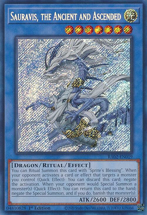 Sauravis, the Ancient and Ascended Card Front
