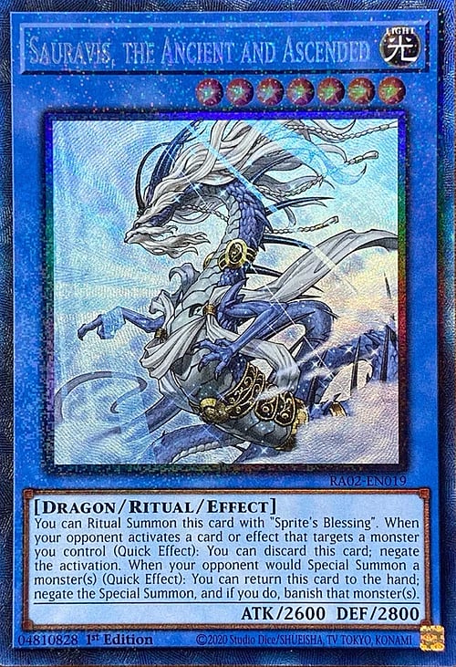 Sauravis, the Ancient and Ascended Card Front