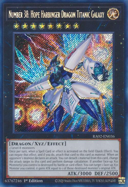 Number 38: Hope Harbinger Dragon Titanic Galaxy 25th Anniversary Rarity ...