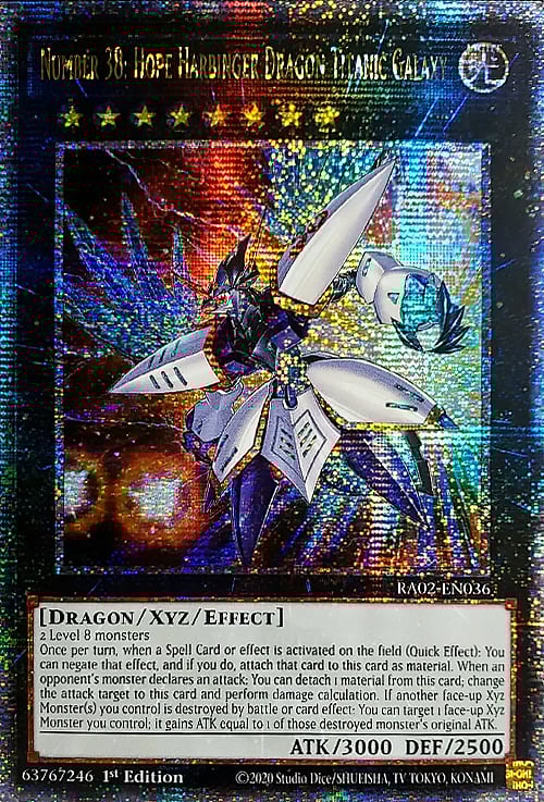 Number 38: Hope Harbinger Dragon Titanic Galaxy Card Front