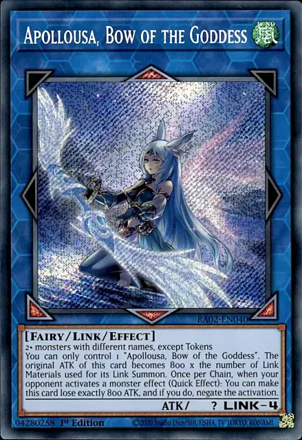 Apollousa, Bow of the Goddess Card Front