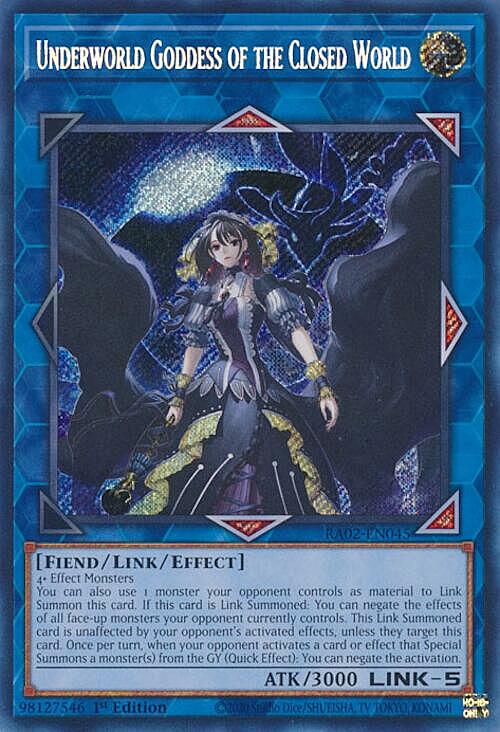 Underworld Goddess of the Closed World Card Front