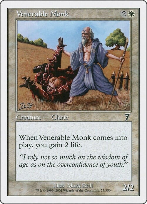 Venerable Monk Card Front