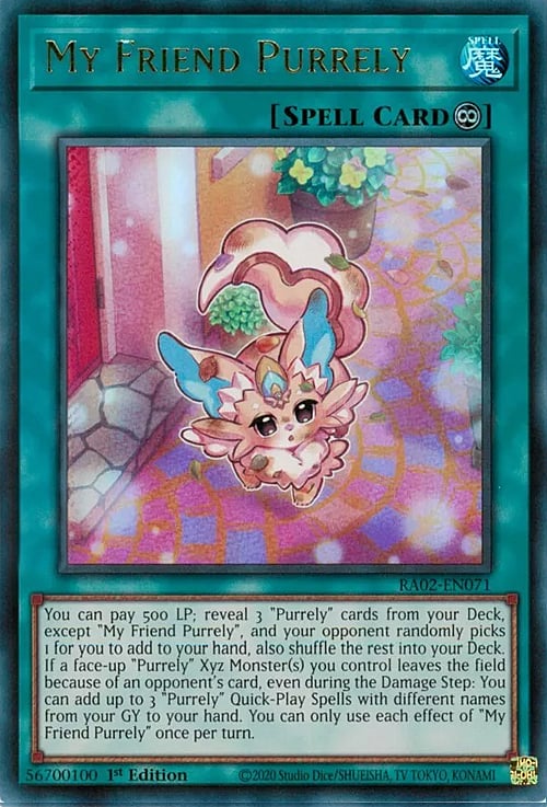 My Friend Purrely Card Front