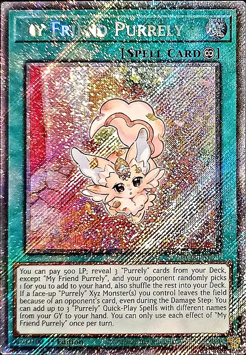 My Friend Purrely Card Front