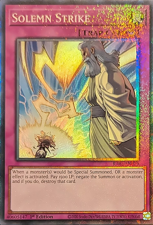 Solemn Strike Card Front