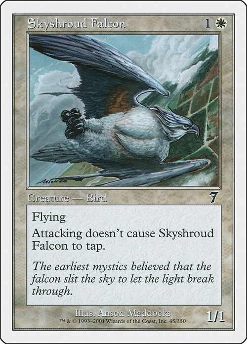 Skyshroud Falcon Card Front