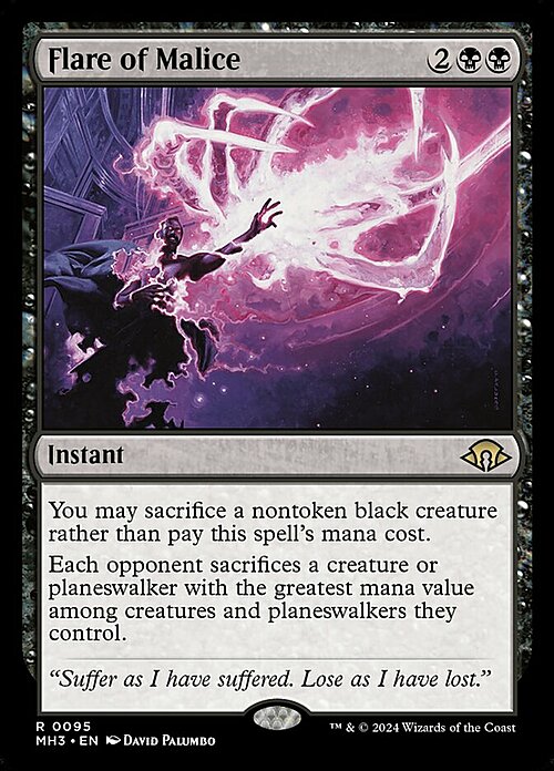 Flare of Malice Card Front