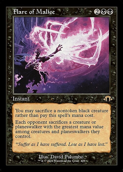 Flare of Malice Card Front