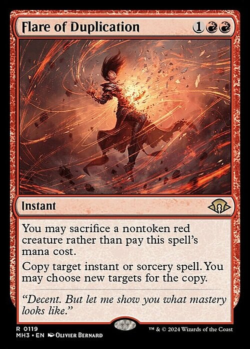 Flare of Duplication Card Front