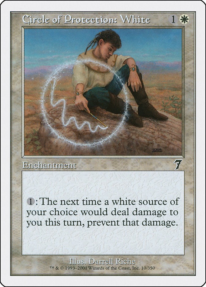 white protection cards mtg Magic The Gathering - Circle of Protection: Protection for mono white commander.