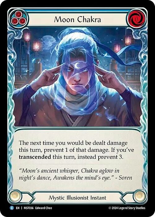 Moon Chakra - Blue Card Front