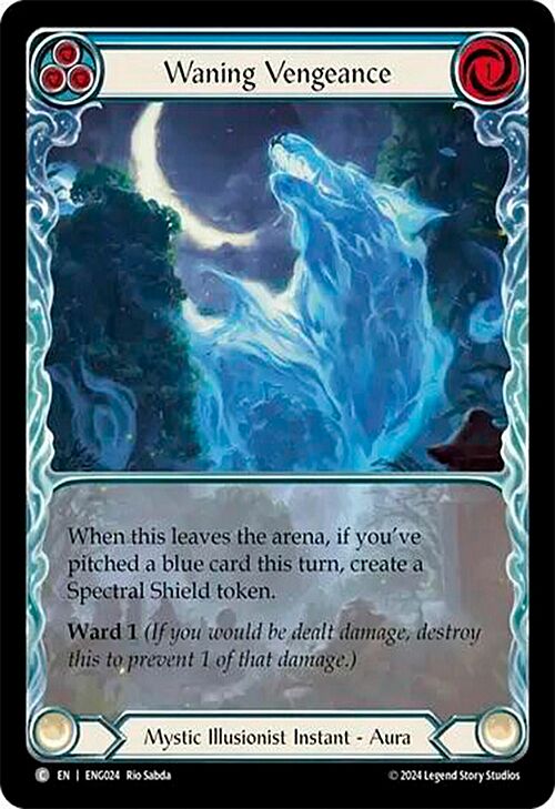 Waning Vengeance - Blue Card Front