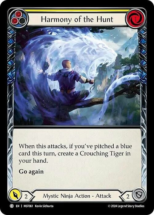 Harmony of the Hunt - Yellow Card Front